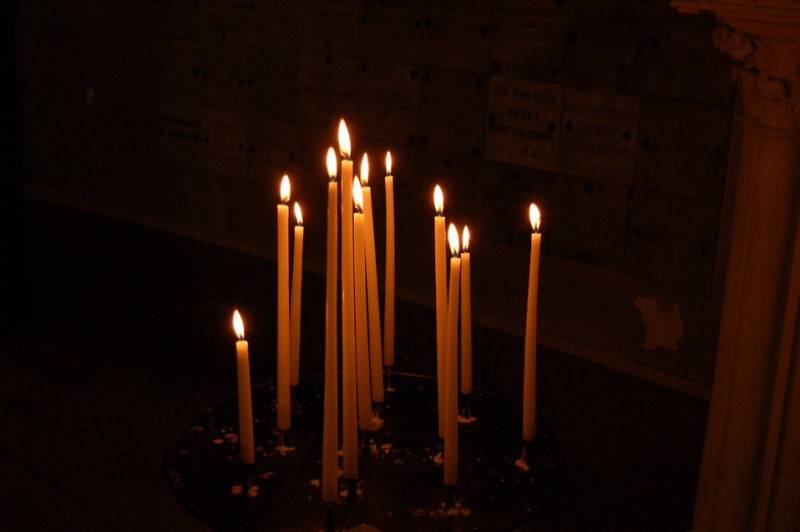 Tall White Candles