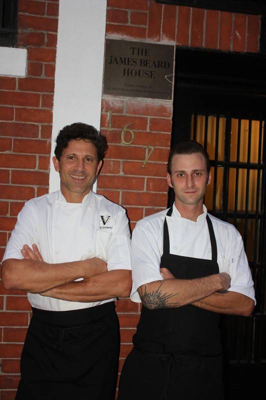 P1. Chef Giovanni Rocchio and Chef de Cuisine Jimmy Everett