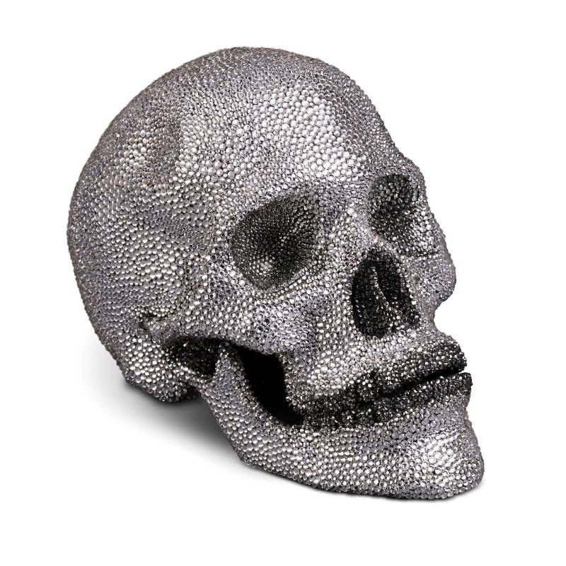 L'Objet Crystal Encrusted Skull White