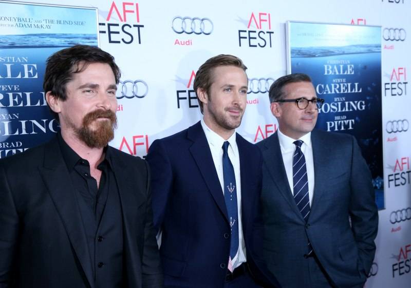 Christian Bale, Ryan Gosling and Steve Carell 