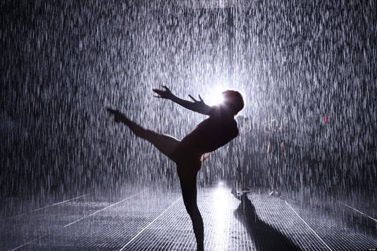 Rain Room photo by Charles Rousse