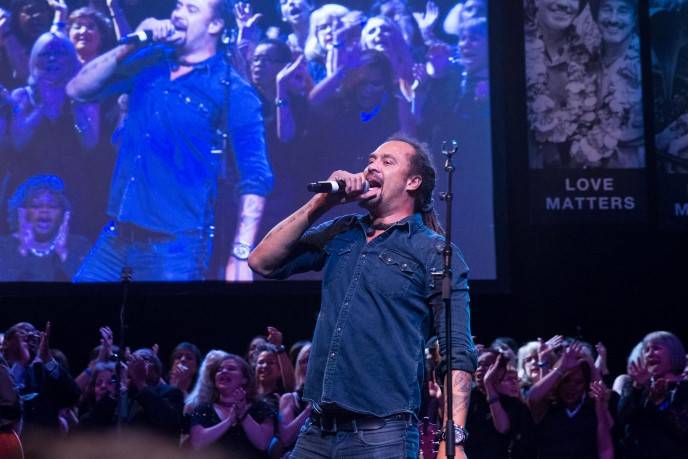 Michael Franti performs at GLIDE's Annual Holiday Jam: Love Matters
