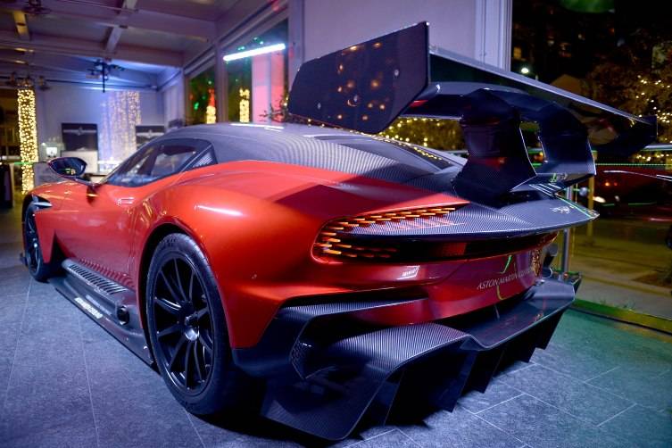  A view of The Aston Martin Cleveland at Haute Living Art Talk: Kickoff to Art Basel 2015 on December 1, 2015 in Miami, Florida. (Photo by Gustavo Caballero/Getty Images for Haute Living)
