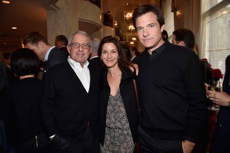 Vice Chairman of NBCUniversal Ron Meyer, actress Amanda Anka and actor Jason Bateman 