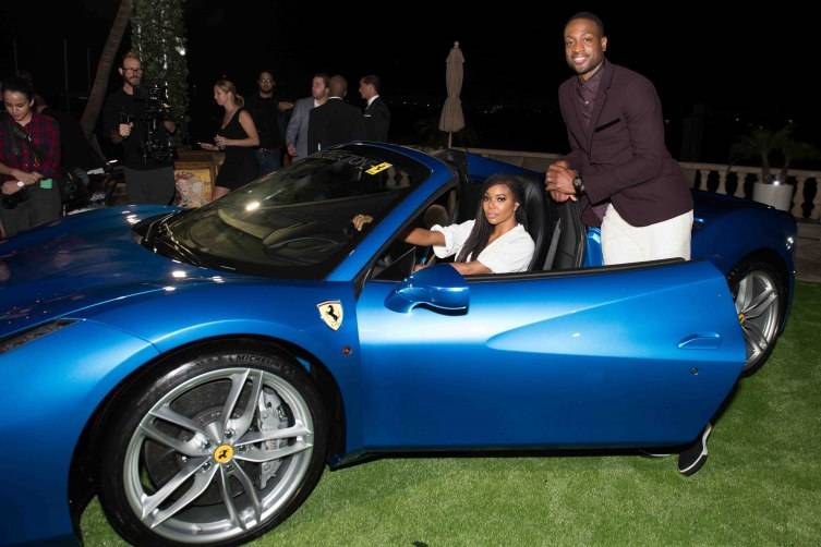 Miami Beach, FL - DECEMBER 4: Gabrielle Union and Dwyane Wade pose during the Hublot & Haute Living Toast Art Basel with Private Dinner hosted by Dwyane Wade & Gabrielle Union on December 4, 2015 in Miami Beach, Florida. (Photo by Bobby Metelus/Getty Images) *** Local Caption ***Gabrielle Union;Dwyane Wade