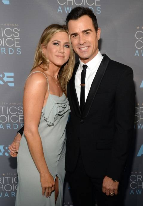 Jennifer Aniston and Justin Theroux attend the 21st Annual Critics' Choice Awards 