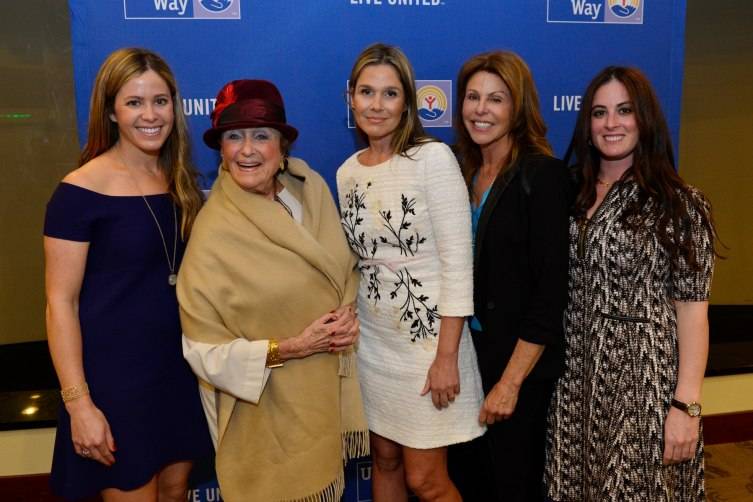 Melissa Luse, Sue Miller, Aerin Lauder, keynote speaker, Leslie Miller Saiontz and Lauren Miller