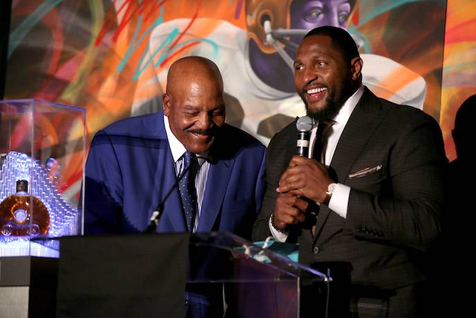 Jim Brown and Ray Lewis