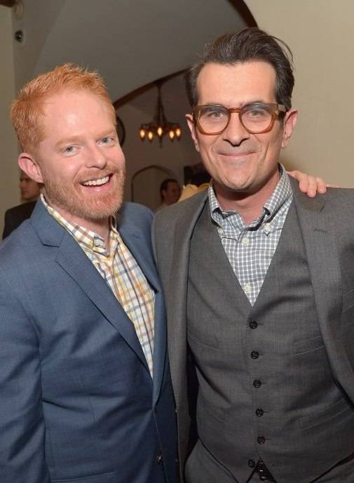 Jesse Tyler Ferguson (L) and Ty Burrell attend the Cadillac Oscar Week Celebration at Chateau Marmont 