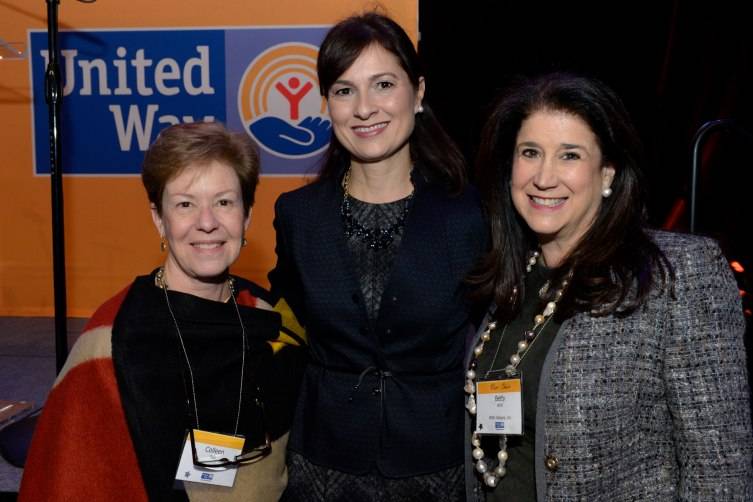 Colleen Fain, Rosary Plana Falero, chair of United Way of Miami-Dade's Women's Leadership, and Betty Wohl 