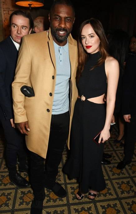  Idris Elba and Dakota Johnson attend Harvey Weinstein's pre-BAFTA dinner