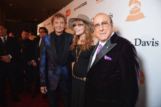 Barry Manilow, Carly Simon and Clive Davis attend Clive Davis' annual Grammy party 