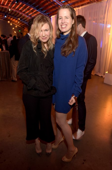 ctress Renee Zellweger (L) and screenwriter Kristin Gore attend the 20th Annual Los Angeles Gala Dinner hosted by Conservation International