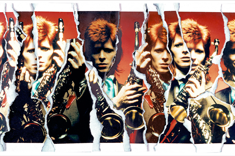 David Bowie Sax Ripart, by Mick Rock, 1999