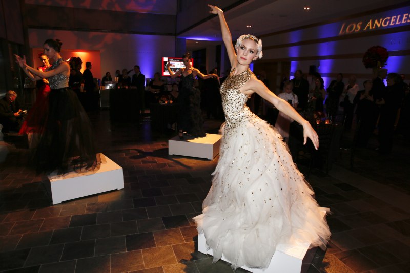 The fashion installation courtesy of creative partner, couture fashion designer Monique Lhuillier during the Los Angeles Ballet Season 10 Gala