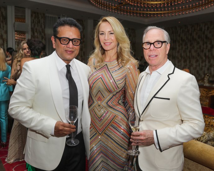 Naeem Khan, Dee Hilfiger and Tommy Hilfiger (Photo by John Parra/Getty Images for Krug Champagne)