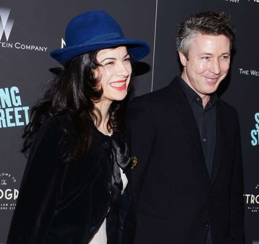 Camille O'Sullivan, Aidan Gillen at The Weinstein Company premiere of Sing Street. All photos by Clint Spaulding/PMC. 