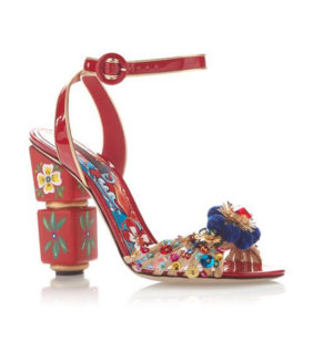 Dolce & Gabbana's Red Painted Sandals.