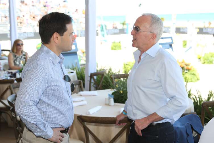 Senator Marco Rubio and Frank McCourt (Photo by Alexander Tamargo/Getty Images for Global Champions Tour)