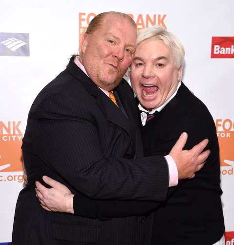 Mario Batali and Actor Mike Myers 