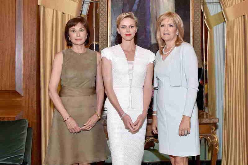 Ambassador Maguy Maccario Doyle, Her Serene Highness Princess Charlene of Monaco and President of The Blue Ribbon, Julie Goldsmith