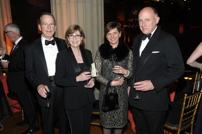 Michael Mullen, Deborah Mullen, Suzie Lowther-Pinkerton, Jamie Lowther-Pinkerton== INT'L CENTRE FOR MISSING & EXPLOITED CHILDREN 2016 GALA FOR CHILD PROTECTION== Gotham Hall, NYC== May 5, 2016== ©Patrick McMullan== Photo- Owen Hoffmann/PMC== ==