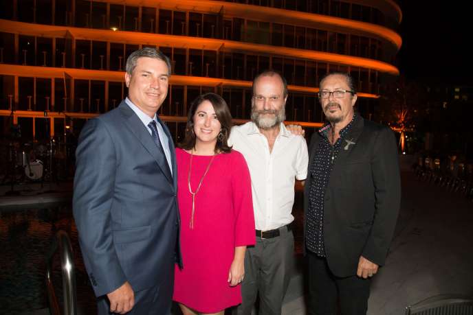Patrick Campbell, Patricia Hanna, Pablo Siquier & Jose Bedia at the One Ocean Opening Dinner 