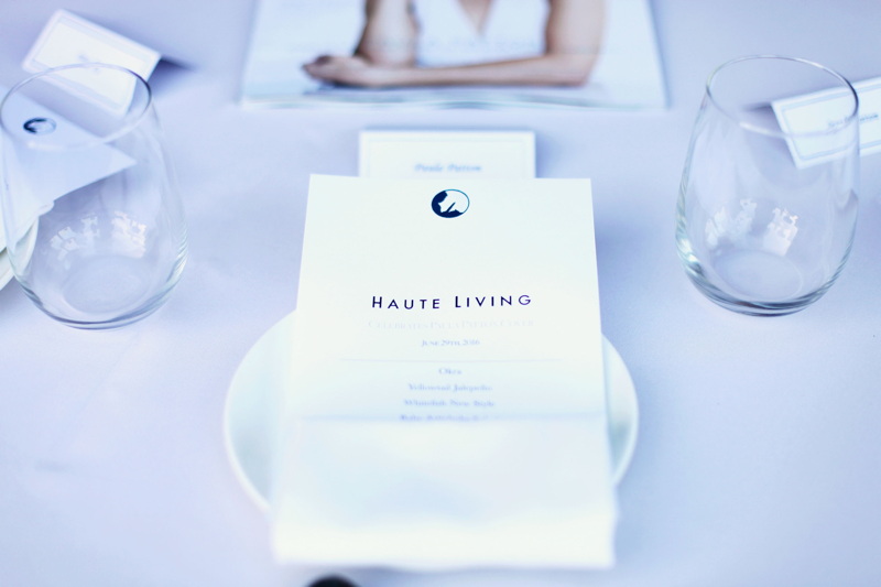 A general view of atmosphere at Haute Living's cover celebration dinner for Paula Patton 