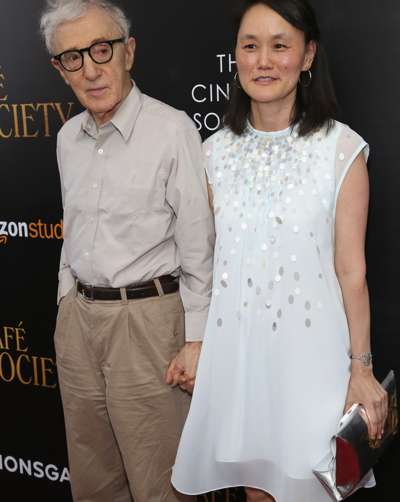 Woody Allen, Soon-Yi Previn at The Cinema Society Host the New York Premiere of "Cafe Society"==The Paris Theatre, NYC==July 13, 2016==©Patrick McMullan==Photo - Sylvain Gaboury/PMC== 