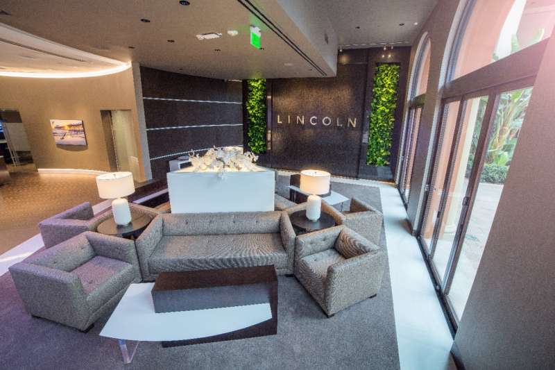 Visitors can relax in comfort in the center while learning more about the Lincoln brand.