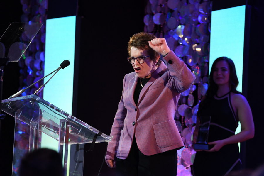 Billie Jean King during The Sports Humanitarian Awards presented by ESPN 