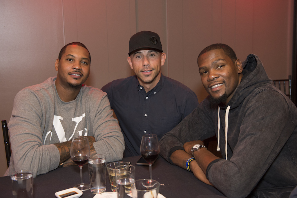 Carmelo Anthony, Billy Dec and Kevin Durant 