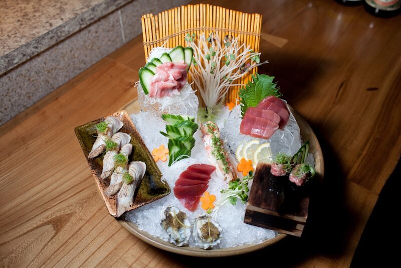 The deluxe sashimi platter at Roka Akor
