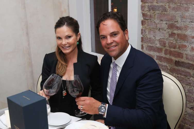  Mike Piazza and wife Alicia Rickter Piazza attend 'Haute Living Honors Mike Piazza' dinner event presented by Johnnie Walker Blue Label and JetSmarter at Mamo on July 31, 2016 in New York City. (Photo by Rob Kim/Getty Images)
