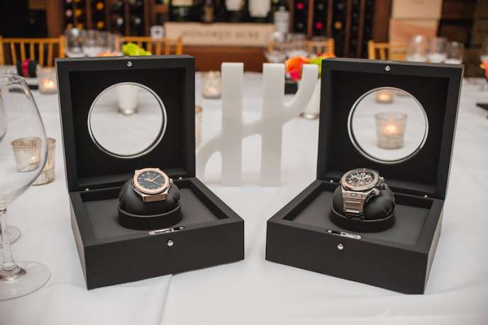 Hublot Timepieces on display at dinner