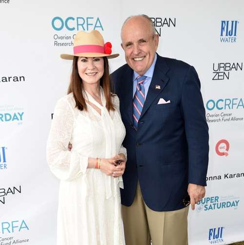WATER MILL, NY - JULY 30: Judith Giuliani and Rudy Giuliani attend OCRFA's 19th Annual Super Saturday NY Hosted by Kelly Ripa, Donna Karan and Gabby Karan de Felice on July 30, 2016 in Watermill, New York. (Photo by Nicholas Hunt/Getty Images for OCRF)