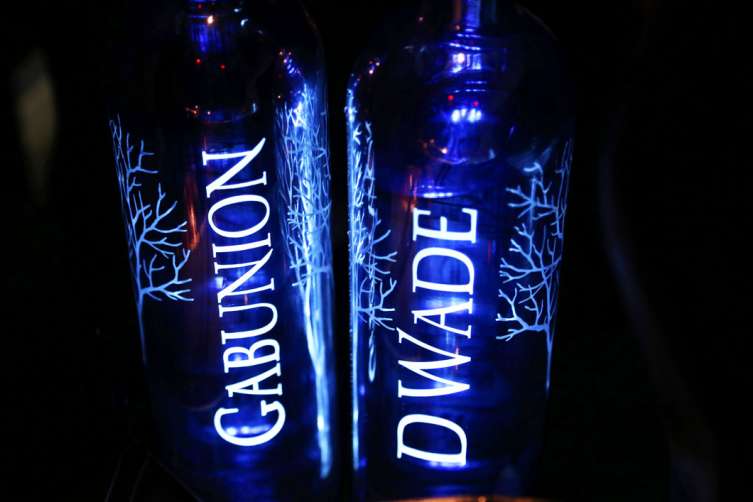 Custom bottles of Belvedere