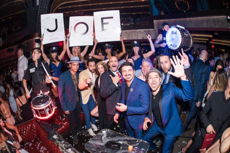 Chicago Fire's Joe Minoso, Yuri Sardarov and Lauran September and Desmin Borges at Jewel Nightclub.