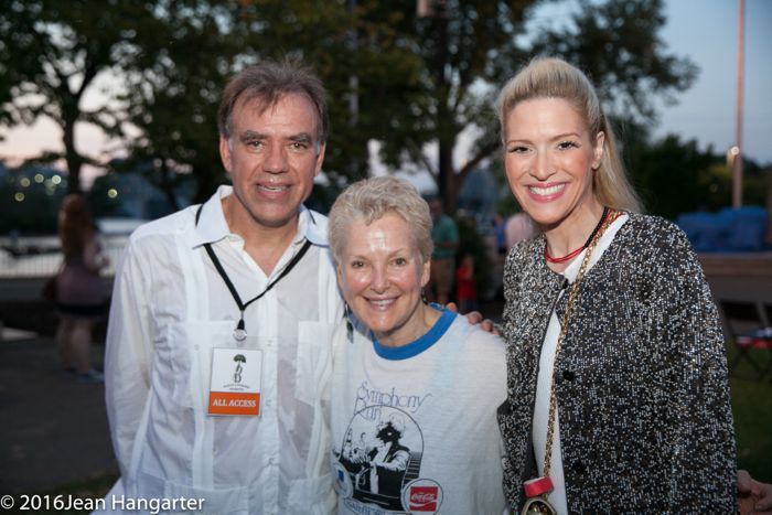 Music Director Christopher Wilkins, Ambassador Swanee Hunt, and Sonia Tita Puopolo