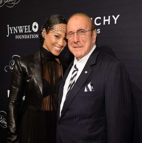 NEW YORK, NY - NOVEMBER 05: Alicia Keys and Clive Davis attend Keep A Child Alive's 12th Annual Black Ball at Hammerstein Ballroom on November 5, 2015 in New York City. (Photo by Kevin Mazur/Getty Images for KCA) *** Local Caption *** Alicia Keys; Clive Davis