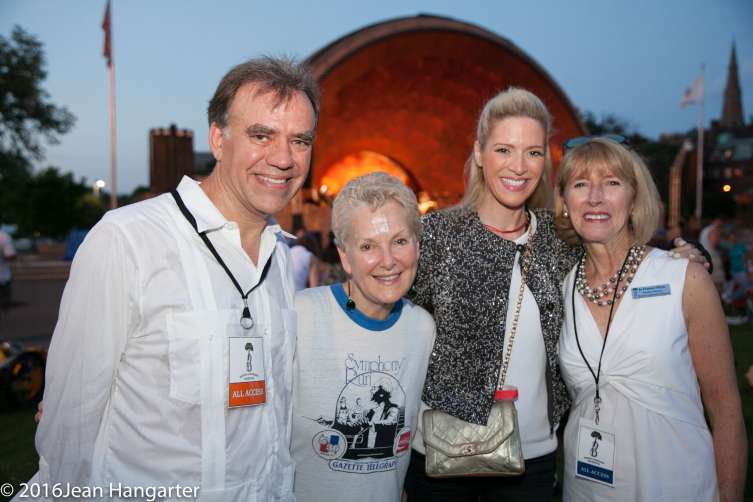 Music Director Christopher Wilkins, Ambassador Swanee Hunt and Sonia Tita Puopolo and Executive Director Jo Frances Meyer