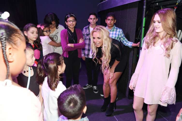 Britney Spears and Nevada Childhood Cancer Foundation.