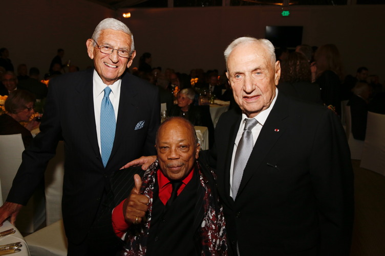 Eli Broad, Quincy Jones and Frank Gehry 