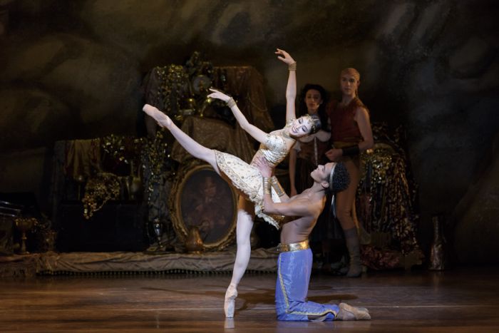 Seo Hye Han and Irlan Silva in Ivan Liška's Le Corsaire; photo by Liza Voll, courtesy of Boston Ballet