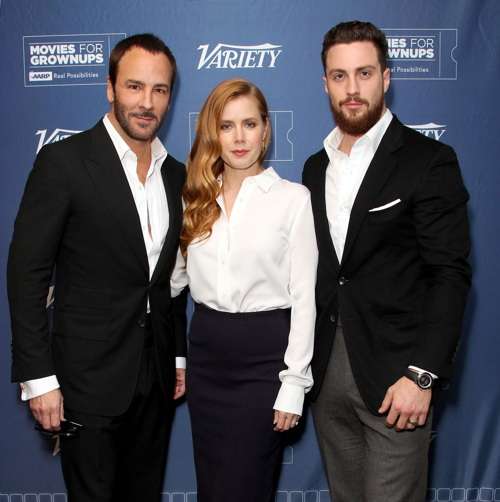 Mandatory Credit: Photo by Buchan/Variety/REX/Shutterstock (6954658f) Tom Ford, Amy Adams and Aaron Taylor-Johnson 'Nocturnal Animals' Variety and AARP Movies For Grownups Screening Series', Los Angeles, USA - 03 Nov 2016