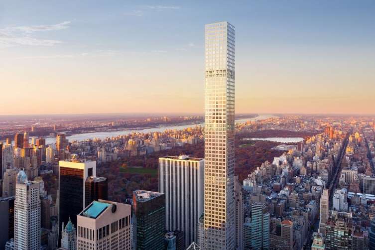 432 Park Avenue towers over the New York's cityscape. 