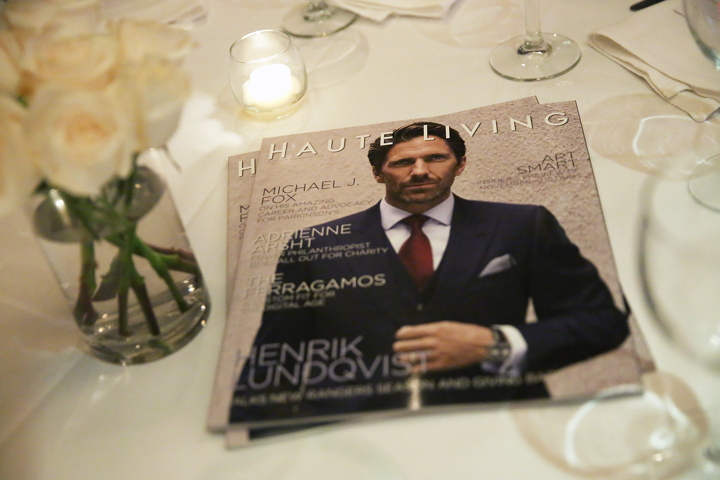 NEW YORK, NY - DECEMBER 05: A view of Haute Living magazines on display at the Haute Living Celebrates New York Cover Launch With Henrik Lundqvist And TAG Heuer At Mr. Chow at Mr Chow on December 5, 2016 in New York City. (Photo by Monica Schipper/Getty Images for Haute Living)