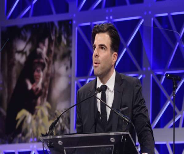 Zachary Quinto speaks onstage during The Humane Society of the United States To the Rescue! New York Gala: Saving Animal Lives on Friday, Nov. 18, 2016 in New York City. To the Rescue! is a benefit in celebration of the life-saving work of its animal rescue efforts across the nation and around the world. In its seventh year, the event honored Georgina Bloomberg and HUGO BOSS, and featured a performance by Moby. (Charles Sykes/Invision for The Humane Society of The United States/AP Images)