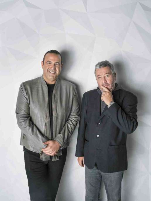 Sam Nazarian and Philippe Starck at SLS Miami