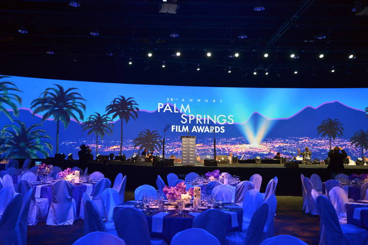A view inside the ballroom during the 28th Annual Palm Springs International Film Festival Film Awards Gala at the Palm Springs Convention Center